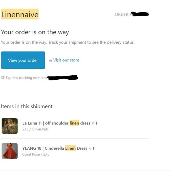 Linennaive La Luna 11 dress - XXL / 2X - Picture 3 of 7